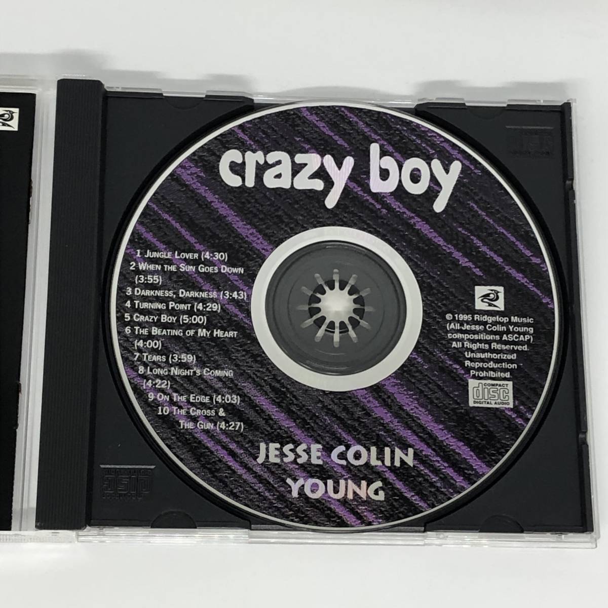 US盤 中古CD Jesse Colin Young Crazy Boy Ridgetop Music RT 1050 個人所有_画像2