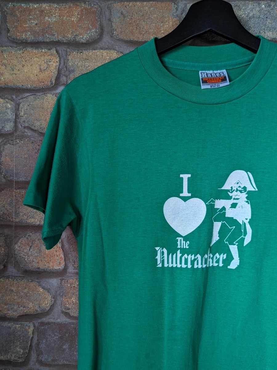 ☆70s-80s☆ Hanes The Nutcracker T-Shirt Green Vintage ヘインズ ビンテージ Tシャツ くるみ割り人形_画像3