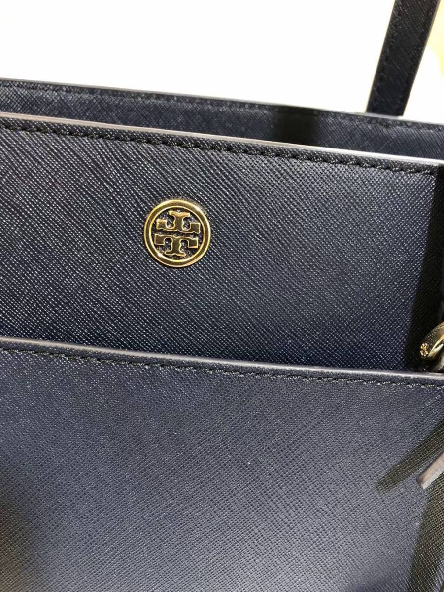 新文章最新作品5月下旬傳奇購買Tory Burch TORY BURCH小號ROBINSON手提包Robinson手提包NAVY 原文:新品 超最新作 5月下旬 正規店様購入 トリーバーチ TORY BURCH SMALL ROBINSON TOTE BAG ロビンソン トート バッグ NAVY