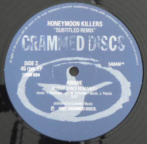 Honeymoon Killers / Subtitled Remix 12inc オルガンバー 常盤響 Crammed ロック ポストパンク_画像4