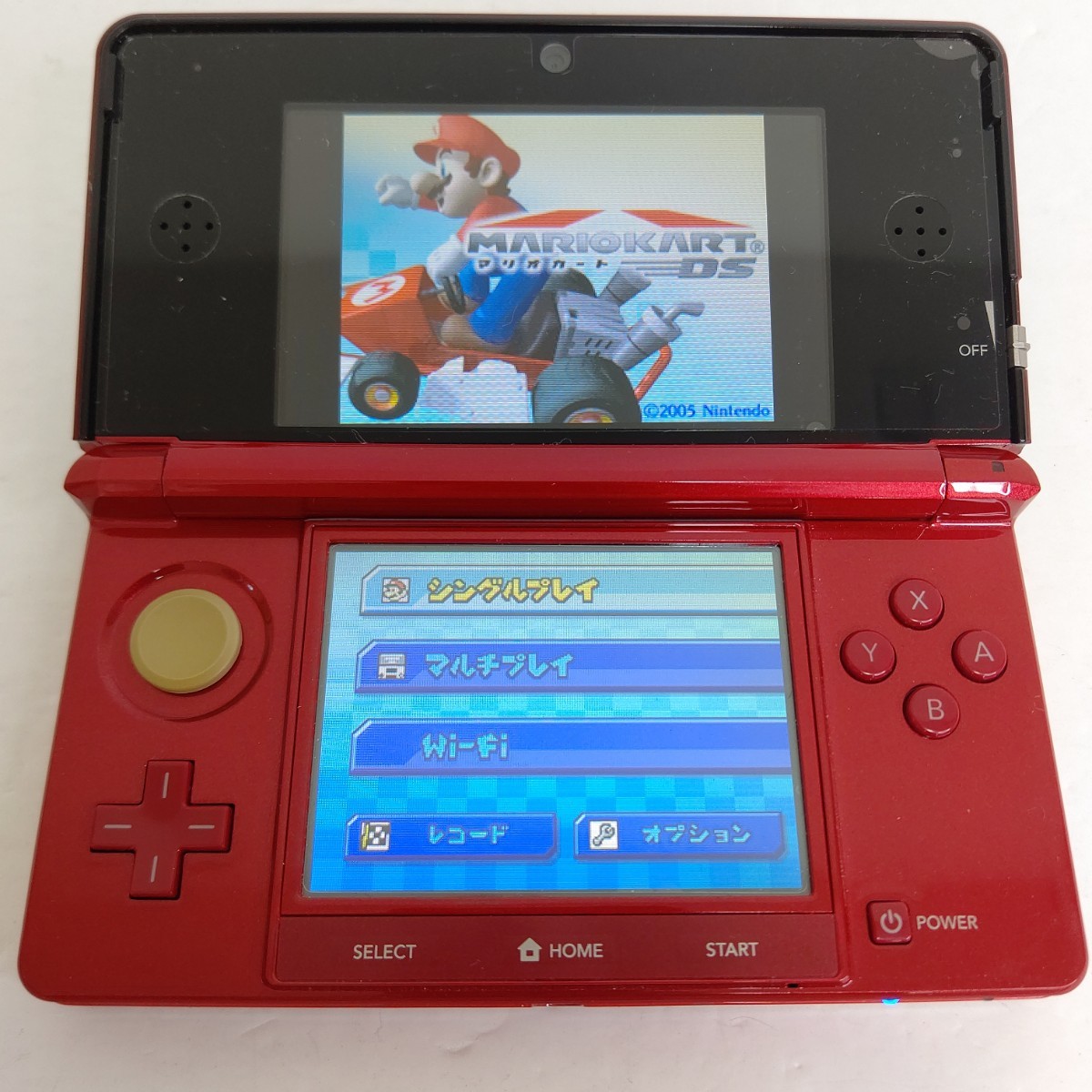 Nintendo ニンテンドー3DS フレアレッド 画面極美品 任天堂 ゲーム機