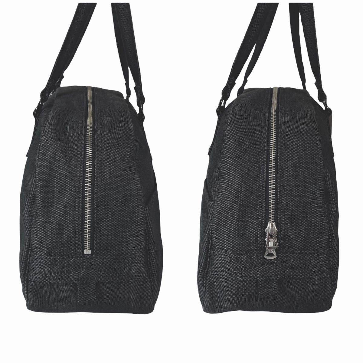 美品】PORTER ポーター スモーキー ボストンバッグ ブラック 黒 美品】PORTER ポーター スモーキー ボストンバッグ ブラック 黒