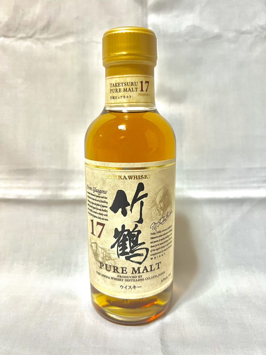 ニッカ ピュアモルト ウイスキー 竹鶴 17年 180ml 新品 未開封|PayPay