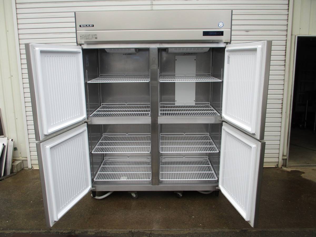 y2071-4　業務用　フクシマ　4ドア冷凍冷蔵庫(2/2)　GRD-152PM　2020年製　100V　W1500×D800×H1950　店舗用品　中古　厨房_画像6