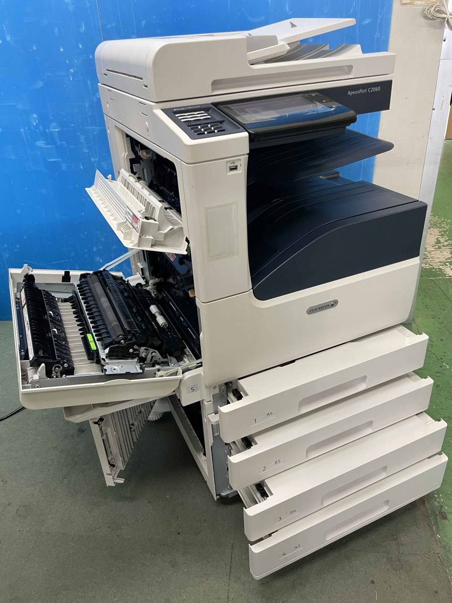 VFUJI Xerox( Fuji Xerox ) ApeosPort C2060^ цветная многофункциональная машина V4 уровневая кассета + ручная установка tray / использование листов число 21,922 листов ^8.H0001323
