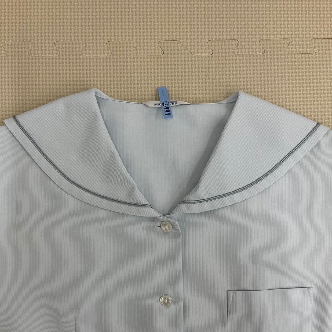 US705-1 (中古) 福島県 郡山市立 明健中学校 セーラーブラウス US705-1 (中古) 福島県 郡山市立 明健中学校 セーラーブラウス
