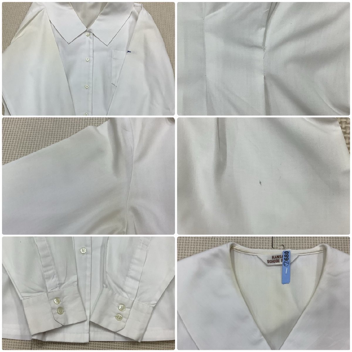 Y)I677(中古) 福島県 本宮高校 セーラー服 4点セット /M/W66/丈 Y)I677(中古) 福島県 本宮高校 セーラー服 4点セット /M/W66/丈
