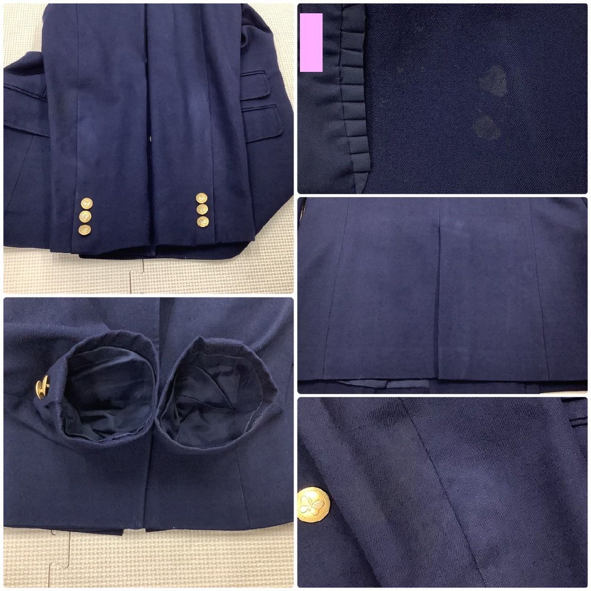 Y)I731 (中古) 福島県 福島成蹊高校 5点セット /160A/W66/丈52 Y)I731 (中古) 福島県 福島成蹊高校 5点セット /160A/W66/丈52