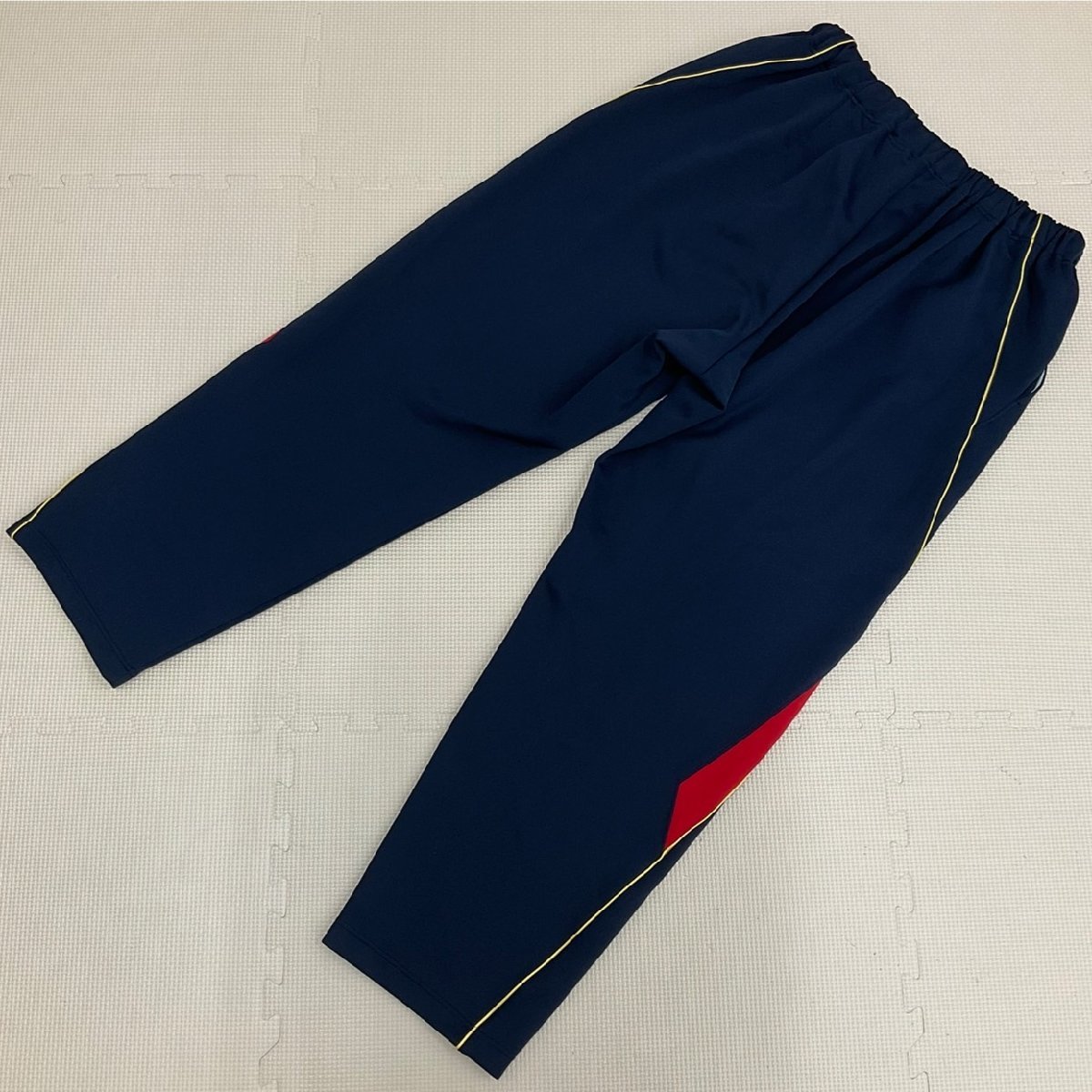 USJ899-1 ( used ) Chiba prefecture .. company high school jersey top and bottom 2 point set / large size / designation goods /BL/ long sleeve / long trousers / navy blue / gym uniform / woman raw ./ communication system /. industry raw goods /