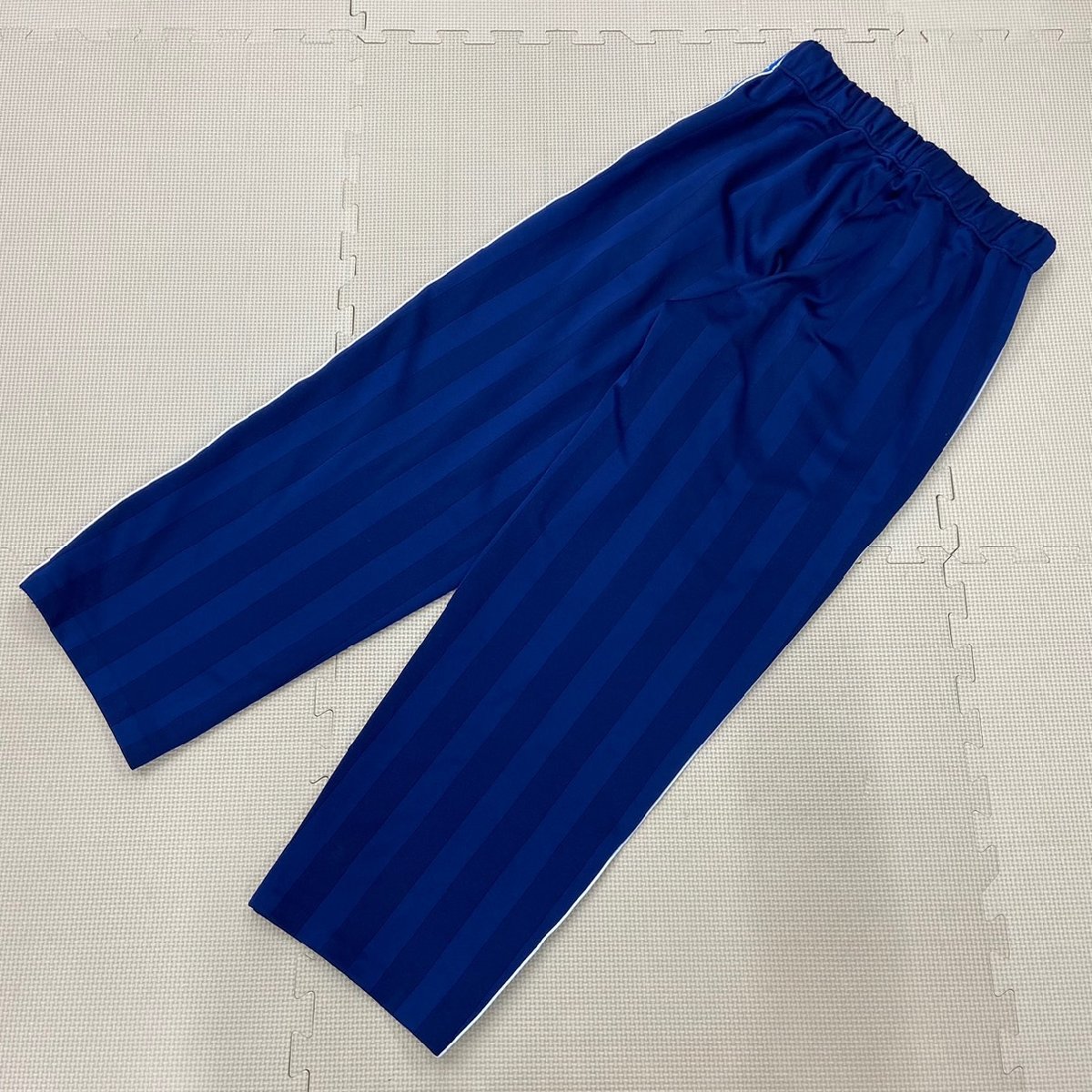 (G)YJ038 ( б/у ) спортивная одежда верх и низ 2 пункт /Kappa/ Kappa /L/ длинный рукав / длинные брюки / темно-синий полоса рисунок / джерси / выставить / для мужчин и женщин /Made in JAPAN