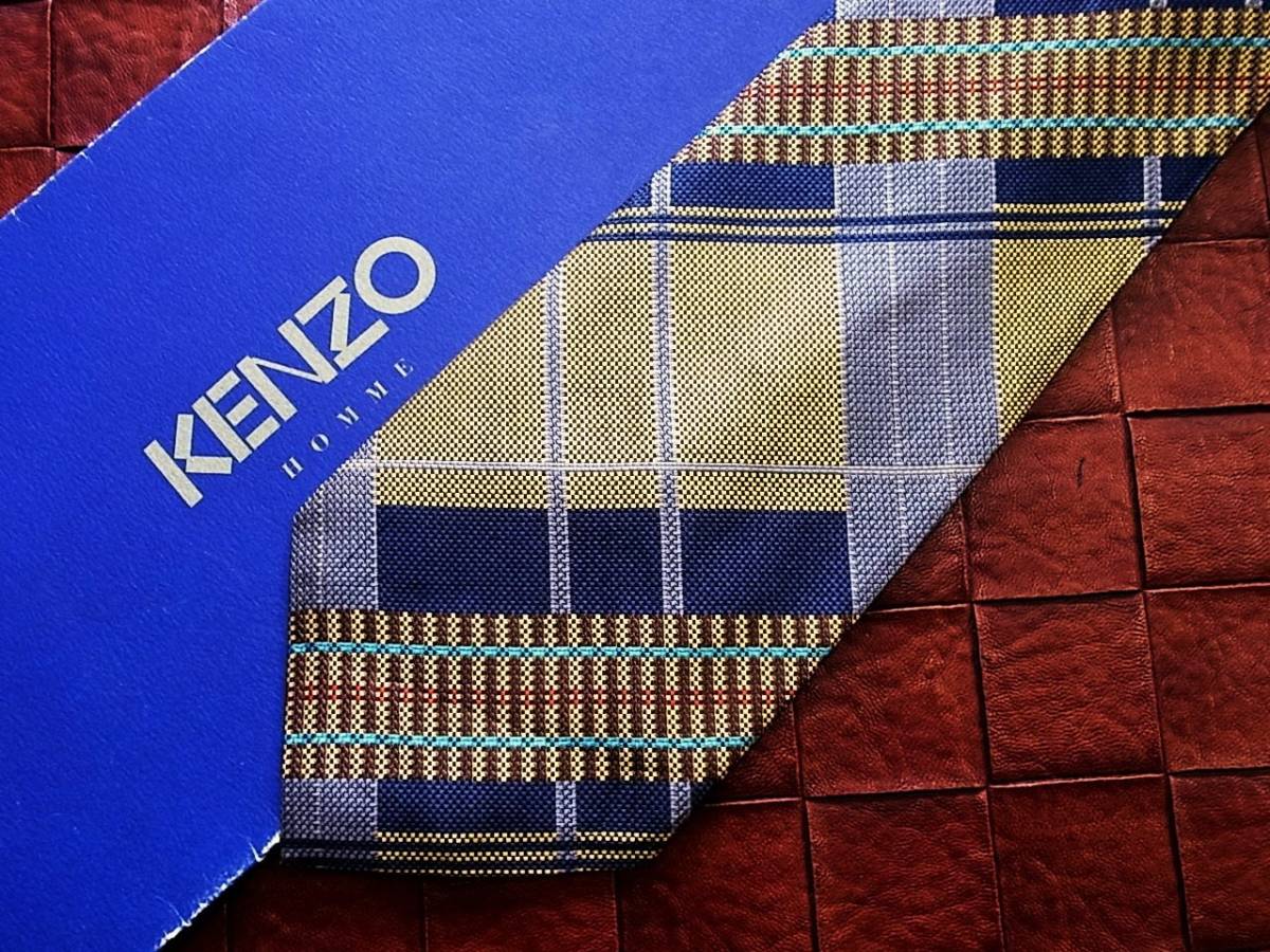 ●2487●良品●ケンゾー【KENZO】ネクタイ_画像1