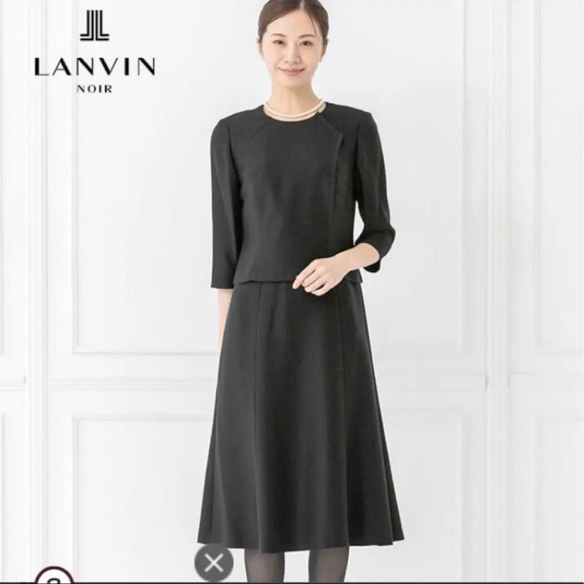 東京ソワール LANVIN 38 ブラックフォーマル ワンピース Yahoo!フリマ