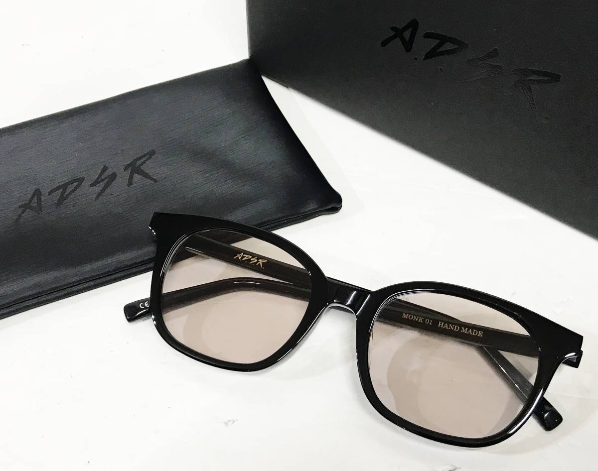 A.D.S.R. MONK 01 ウェリントンシェイプサングラス ブラック メガネ 眼鏡