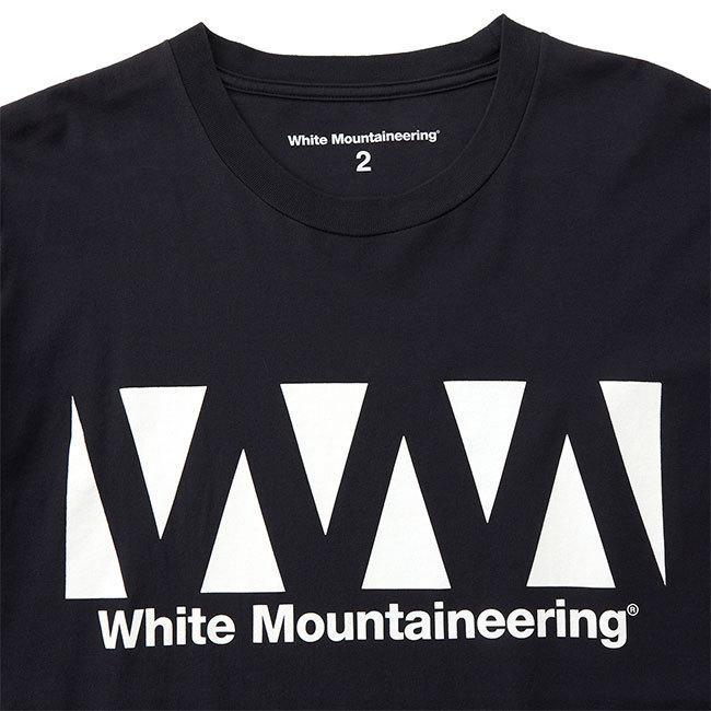 新品タグ付き White Mountaineering ホワイトマウンテニアリング ロゴプリント Tシャツ 4 ブラック 半袖 Tee 黒_画像4