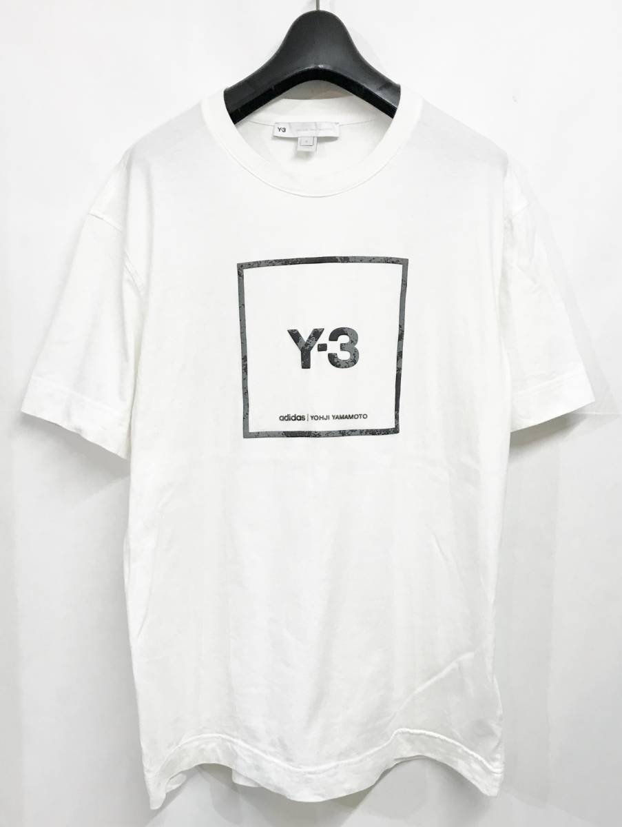 国産品 Yamamoto Yohji adidas Y-3 スクエアラベルロゴTシャツ