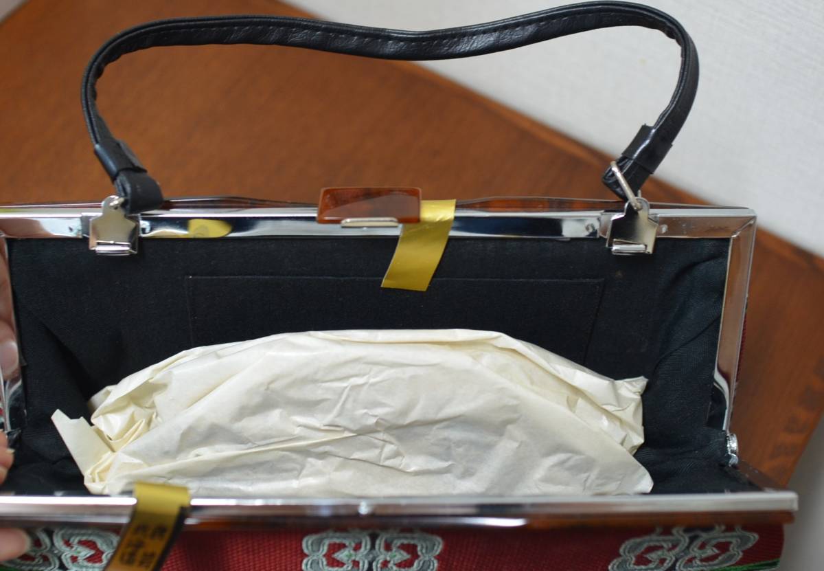 北海道民芸品　着物バッグ　和装バッグ　未使用品　保管品_画像6