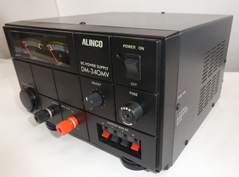 1円スタートALINCO アルインコDM-340MV 直流安定化電源AC100V→DC13.8V