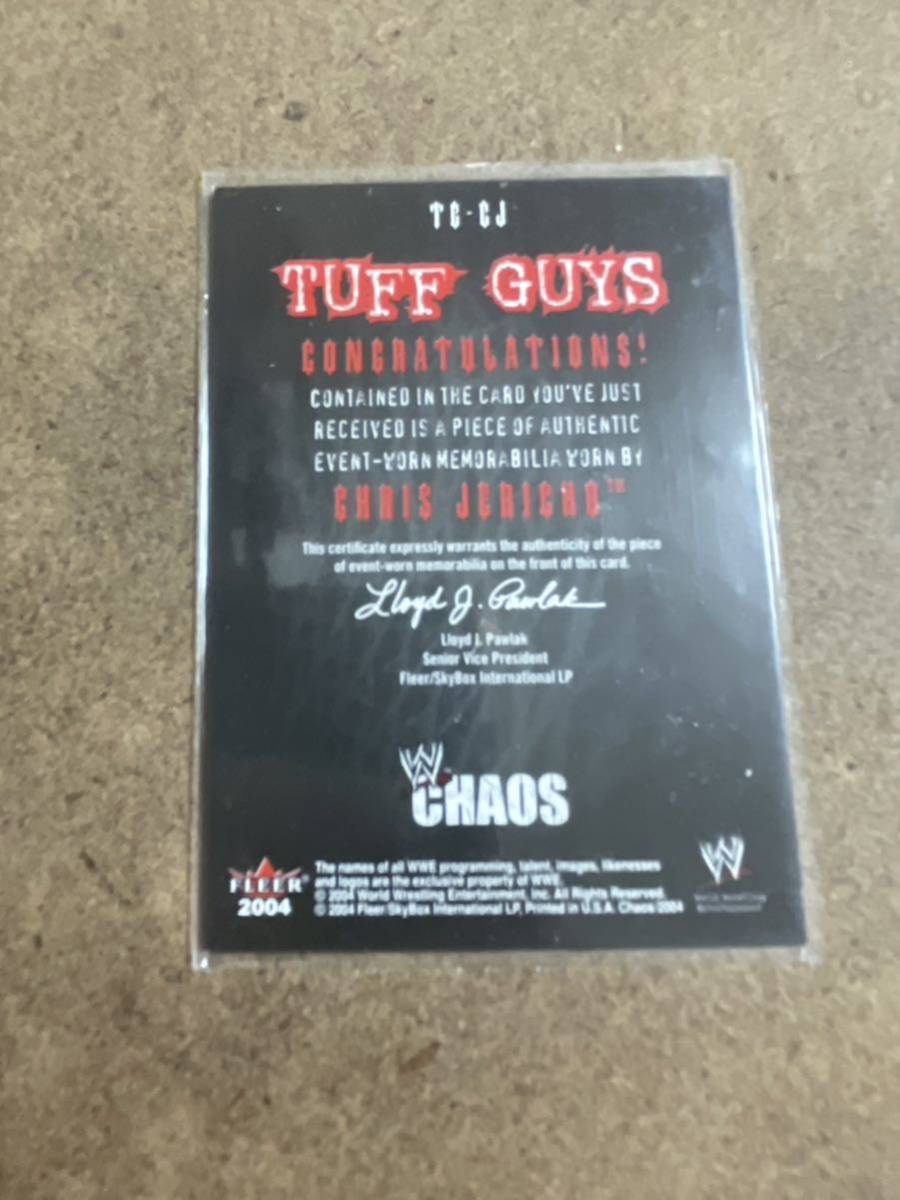 ◇クリス・ジェリコ　衣装カード　トレーディングカード　トレカ　プロレス WWE WWF レジェンドファイター　格闘技　格闘家_画像2