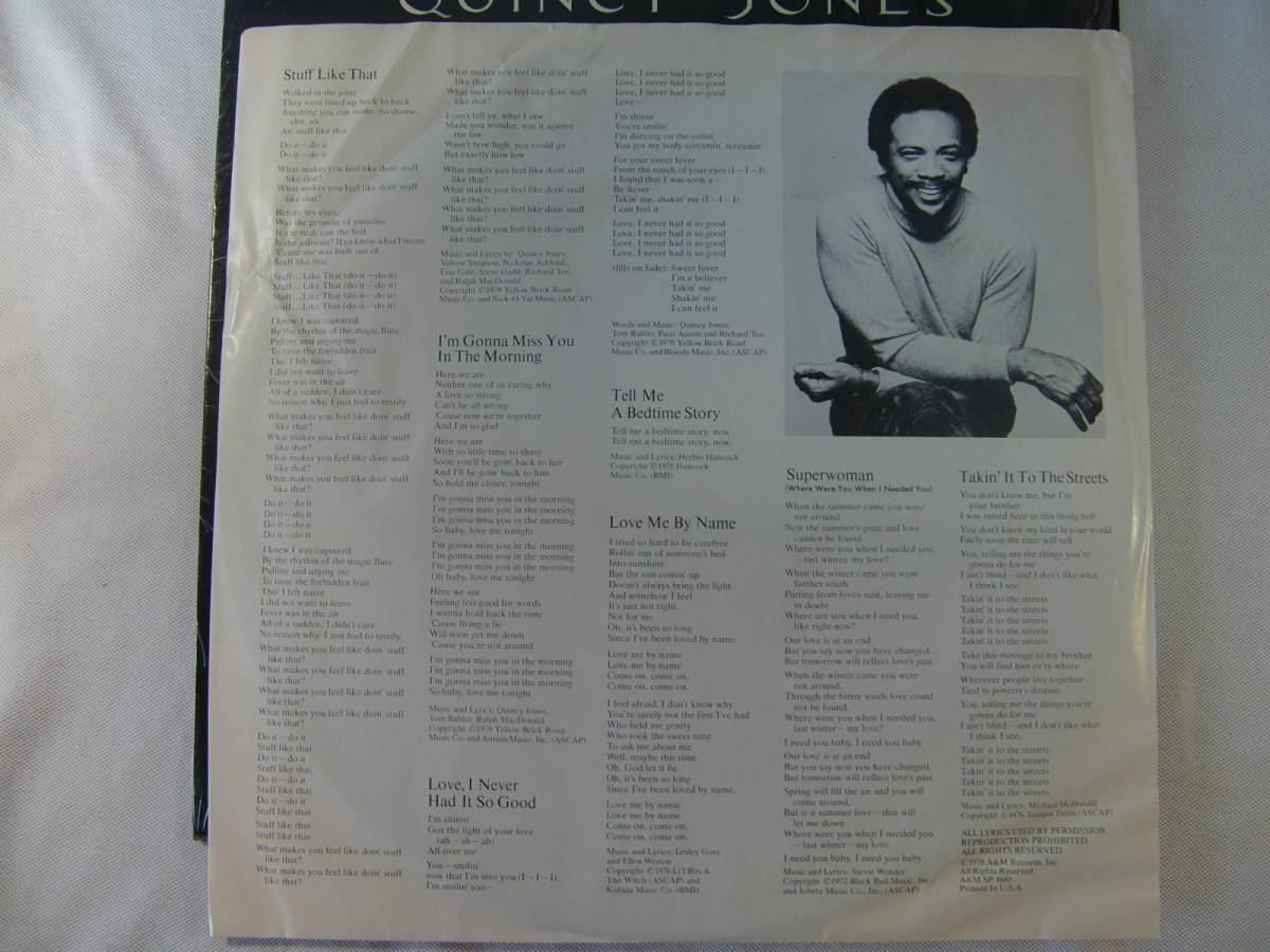 Quincy Jones 　クインシー・ジョーンズ　　 / 　　Sounds ... And Stuff Like That!! 　スタッフ・ライク・ザット_画像5