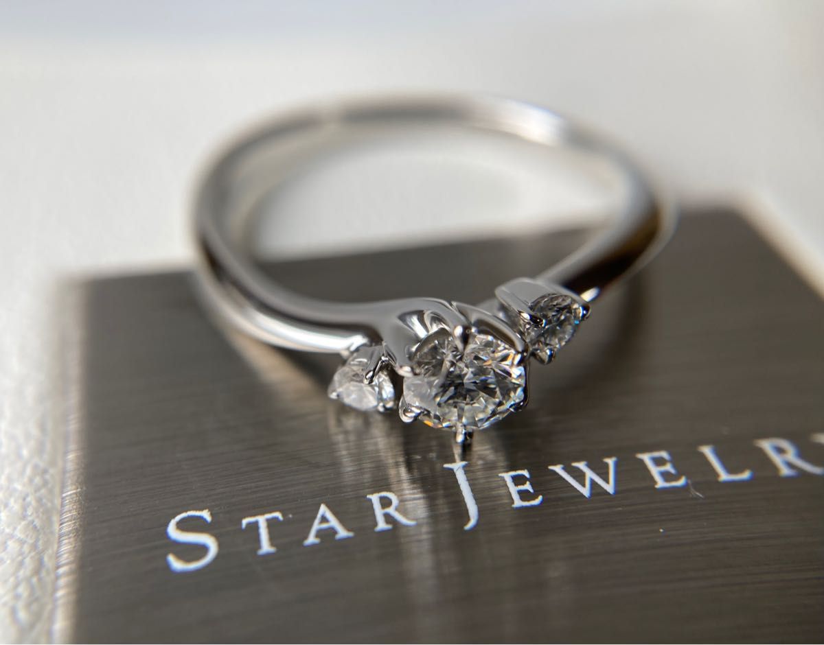 STAR JEWELRY スタージュエリー　0.21ct  ダイヤモンド　ウェディング　プラチナリング  PT950