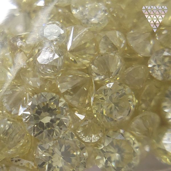 合計 1.0 Fancy Light Yellow 系 天然 ダイヤモンド メレ カラー MIX 1.0 ct の量り売り