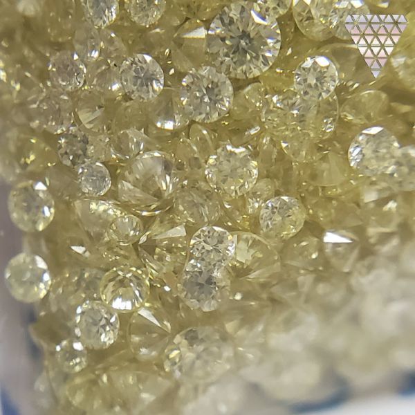 合計 1.0 Fancy Light Yellow 系 天然 ダイヤモンド メレ カラー MIX 1.0 ct の量り売り_DIAMOND EXCHANGE FEDERATION