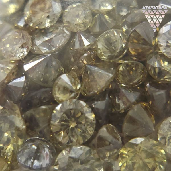 合計 3.0 ct Fancy Light - Fancy Intense Brownish / Grayish - Green Yellow Olive 系 天然 ダイヤモンド メレ カラー 3ct の量り売り