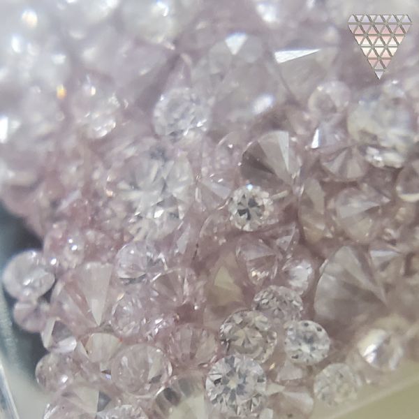 合計 0.5 ct Fancy Light Pink -Fancy Pink 系 天然 ダイヤモンド メレ カラー MIX 0.5 ct の量り売り