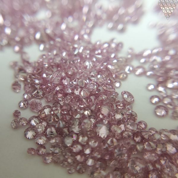 【ラッピング不可】 ct 0.005 ピース 10 合計 Pink Purplish Vivid Fancy ct 0.05 約 ダイヤモンド