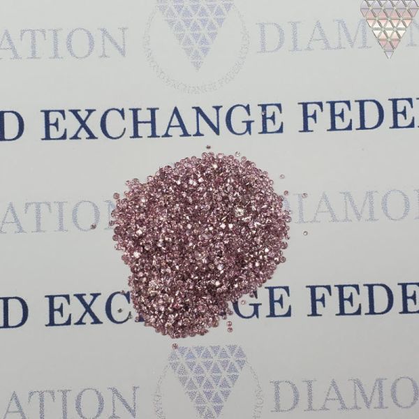 大学 割引 0.05 約 合計 ct 0.005 ピース 10 ct Pink Purplish Vivid Fancy ダイヤモンド