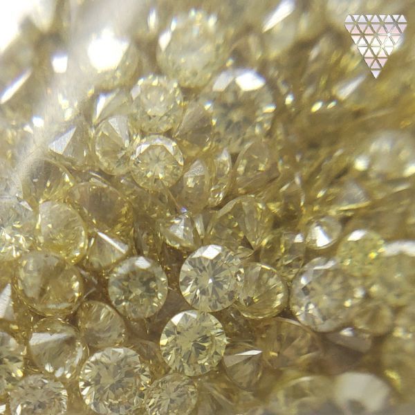 合計 3.0ct Fancy Light - Fancy Brownish Yellow 系 天然 ダイヤモンド メレ カラー MIX 量り売り_DIAMOND EXCHANGE FEDERATION