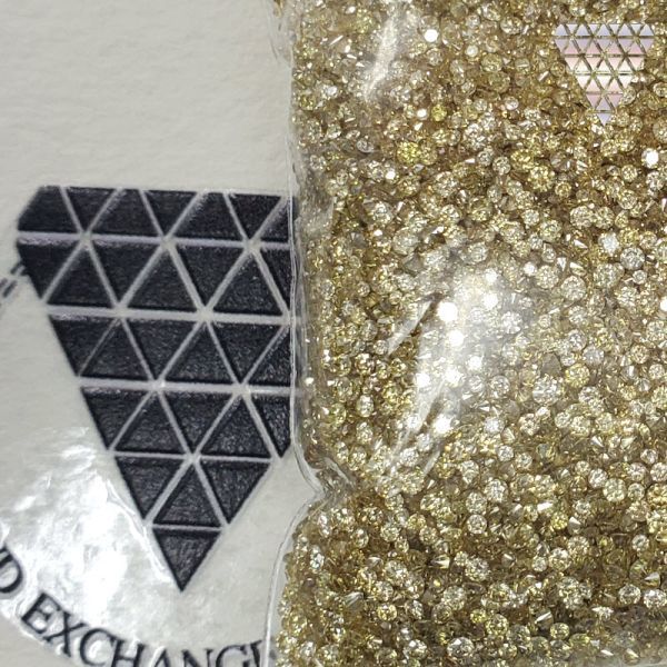 合計 3.0ct Fancy Light - Fancy Brownish Yellow 系 天然 ダイヤモンド メレ カラー MIX 量り売り_DIAMOND EXCHANGE FEDERATION