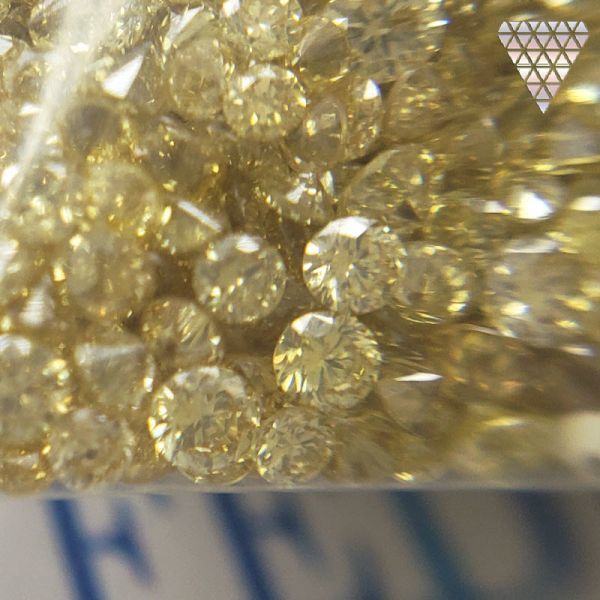 合計 3.0ct Fancy Light - Fancy Brownish Yellow 系 天然 ダイヤモンド メレ カラー MIX 量り売り_DIAMOND EXCHANGE FEDERATION