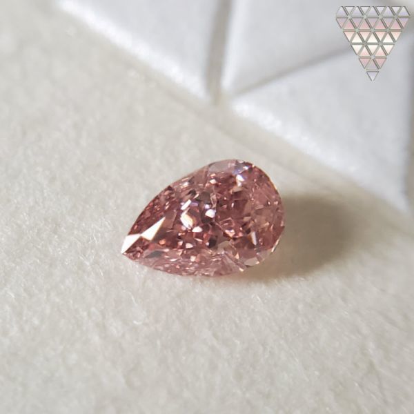 豪華 Fancy ct 0.125 Intense FEDERATION EXCHANGE DIAMOND 天然ピンク