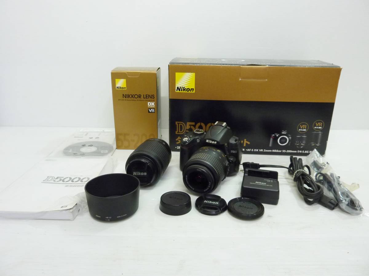 V5085tc Nikon ニコン デジタル一眼レフカメラ D5000 ダブルズームキット