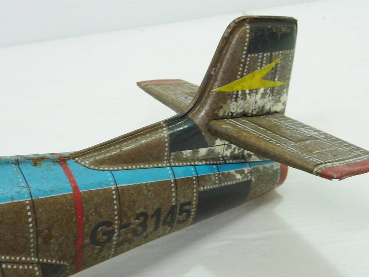 確認 V5088tf アンティーク JET FIGHTER F104 G-3145 昭和レトロ 戦闘機 おもちゃ_画像5