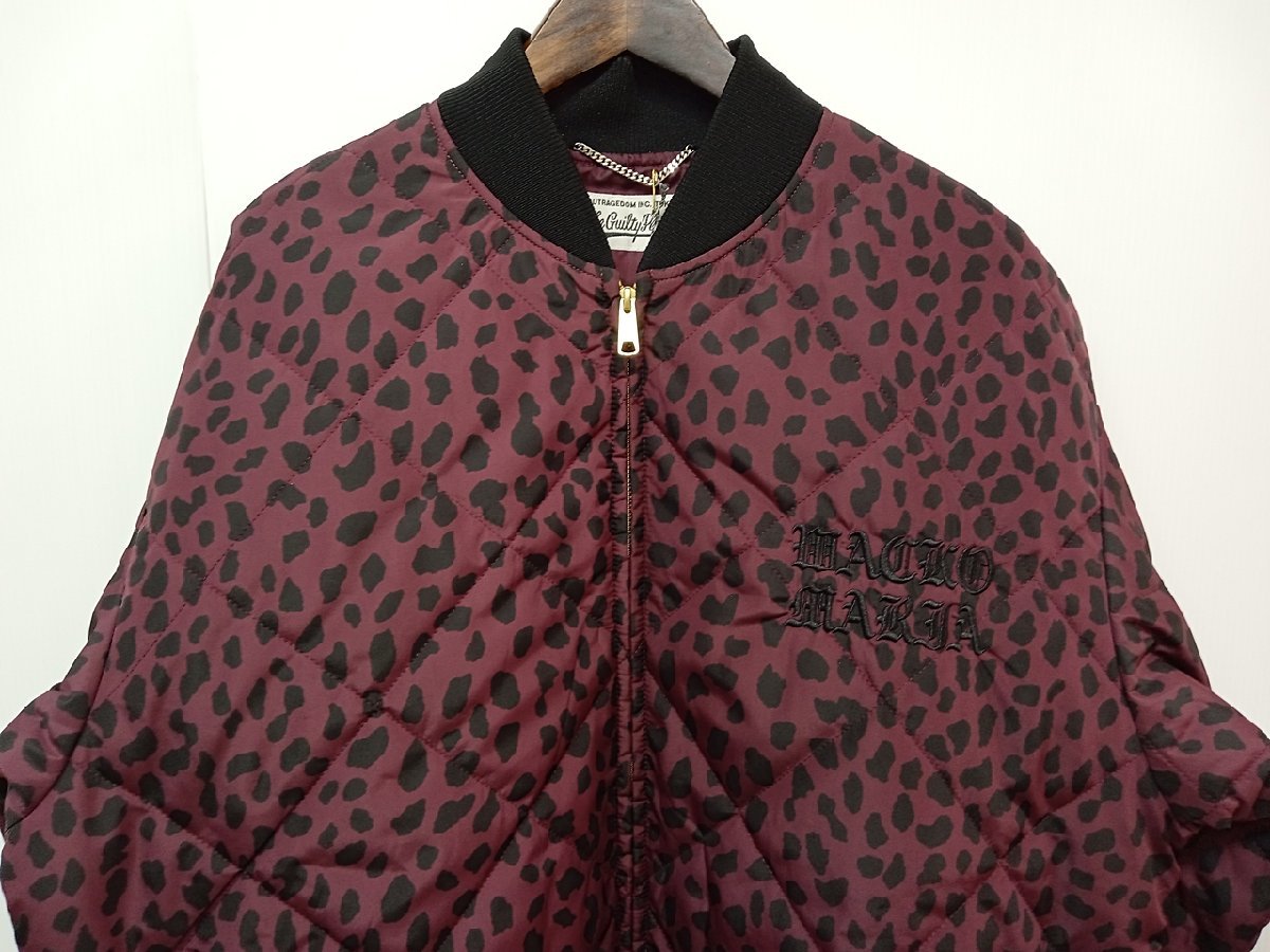 [12B-57-038-2] DICKIES × WACKOMARIA ディッキーズ キルティングジャケット LEOPARD QUILTED JACKET DICKIES-WM-BL07 サイズL_画像2