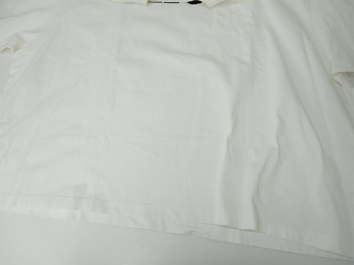 [12B-57-057-1] SEE SEE シーシー BIG ポケット Tシャツ [XL] ホワイト 白 半袖_画像4
