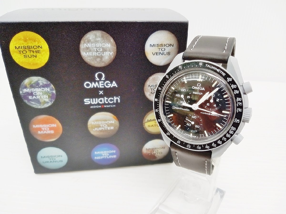 [15A-57-017-1] ◎美品 SWATCH×OMEGA スウォッチ×オメガ MISSON TO THE MOON スピードマスター_画像1