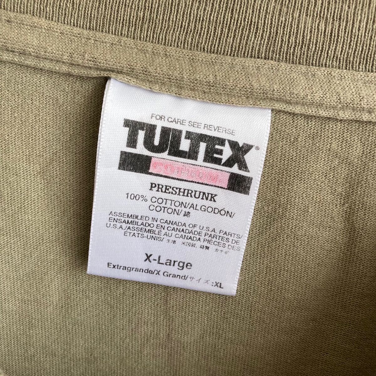 CANADA製　90s TULTEX 半袖　Tシャツ　カナダ　古着　XLサイズ　90's vintage ヴィンテージ