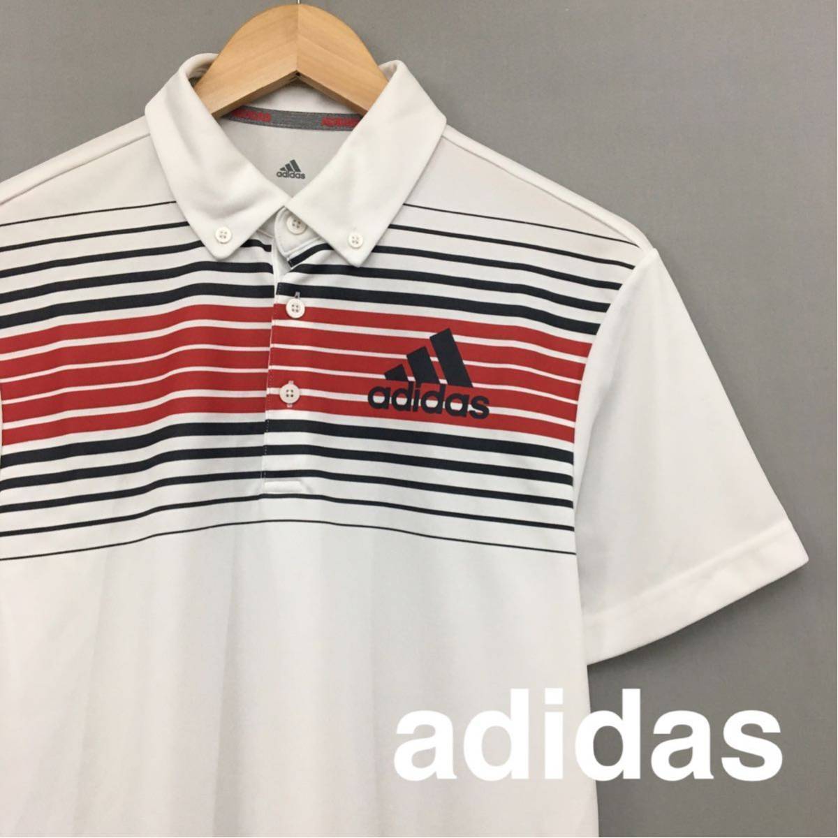 アディダス　adidas GOLF 半袖　ポロシャツ　ゴルフウェア　M