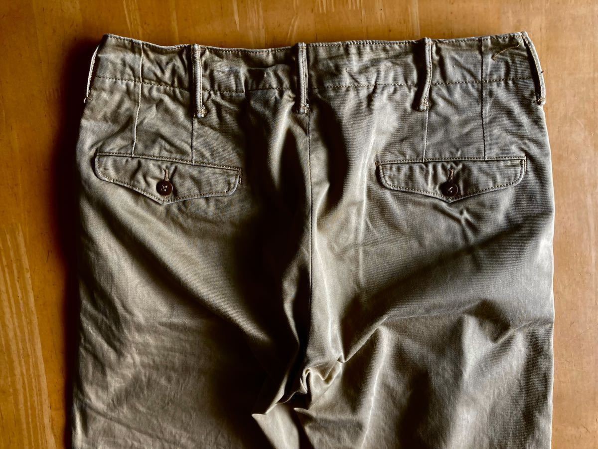 RRL オフィサーズチノトラウザー 30/32 デザートベージュ (パンツ