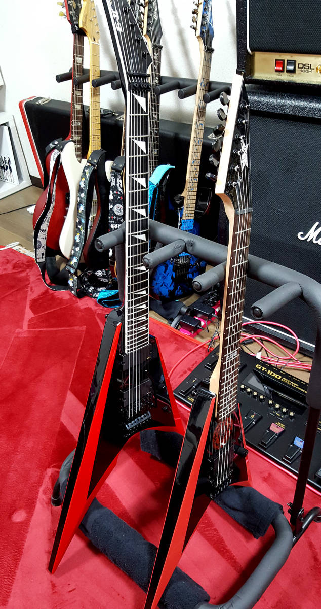 自作ギター ESP ARROW型 7弦 umbandung.ac.id