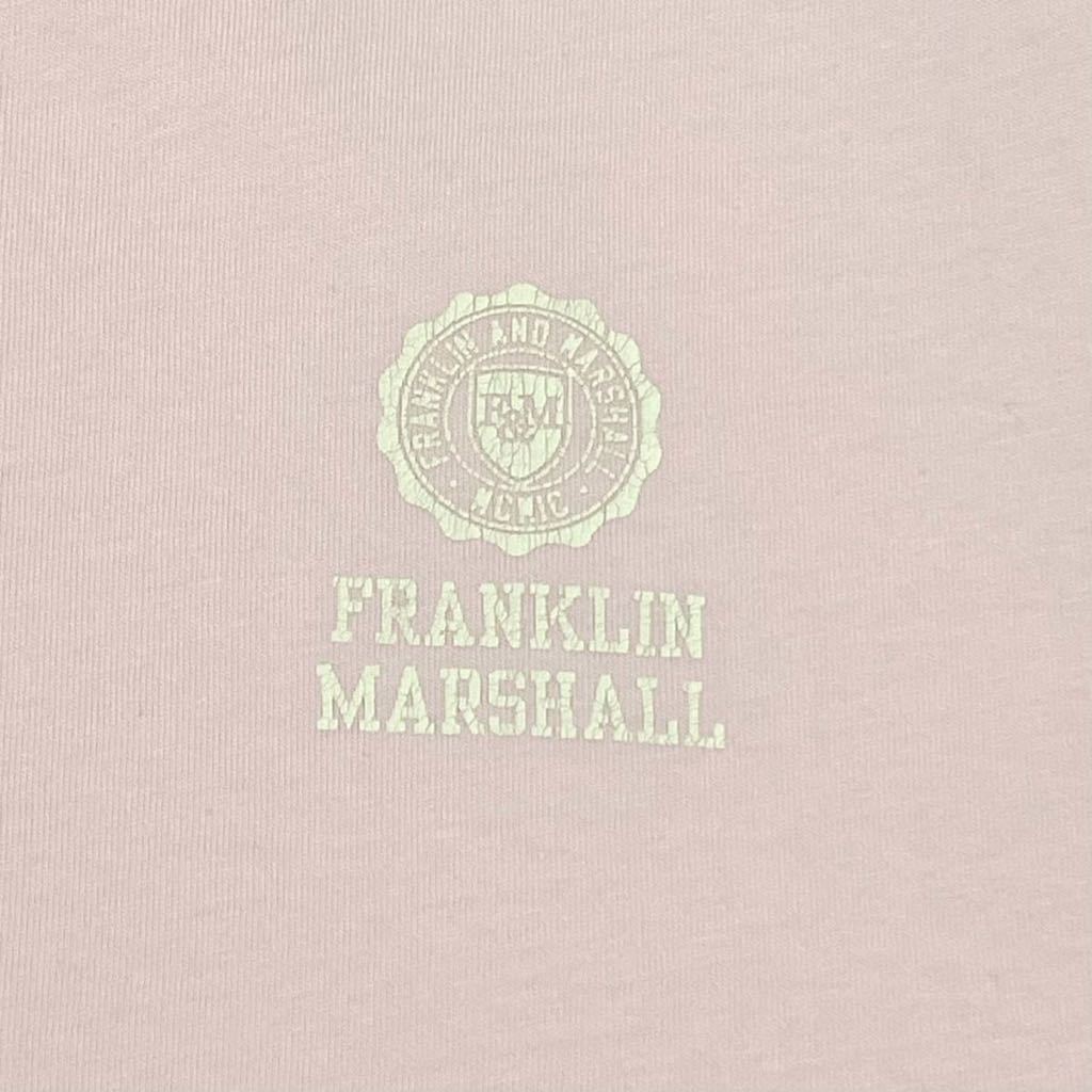 FRANKLIN MARSHALL(フランクリンマーシャル)半袖Tシャツ プリントロゴ メンズS ピンク系_画像5