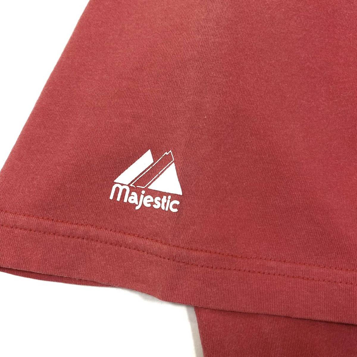 majestic(マジェスティック)半袖Tシャツ プリントロゴ RED SOX メンズL レッド系_画像5