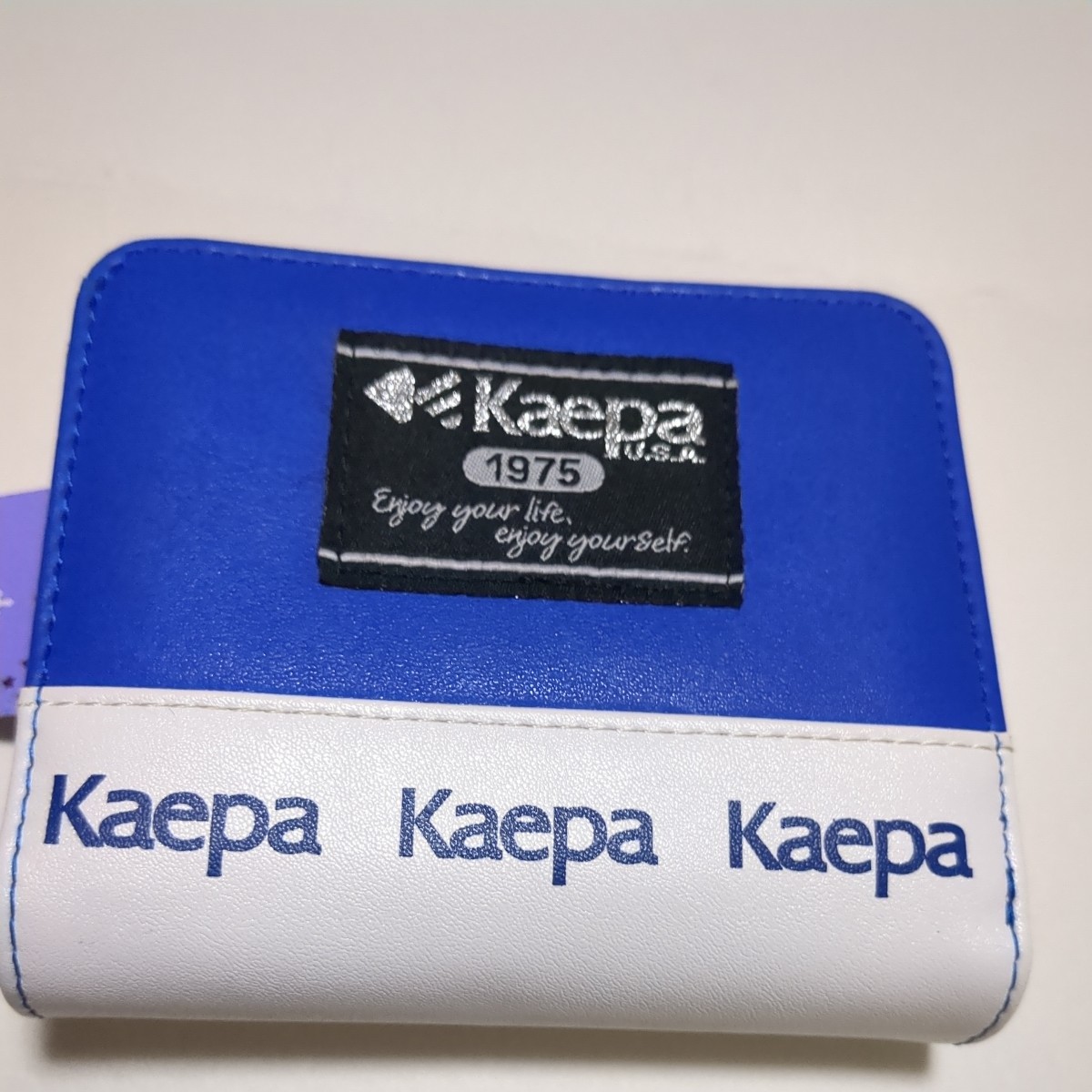 折り畳みお財布 　Kaepa 青色 コンパクト財布　未使用_画像2