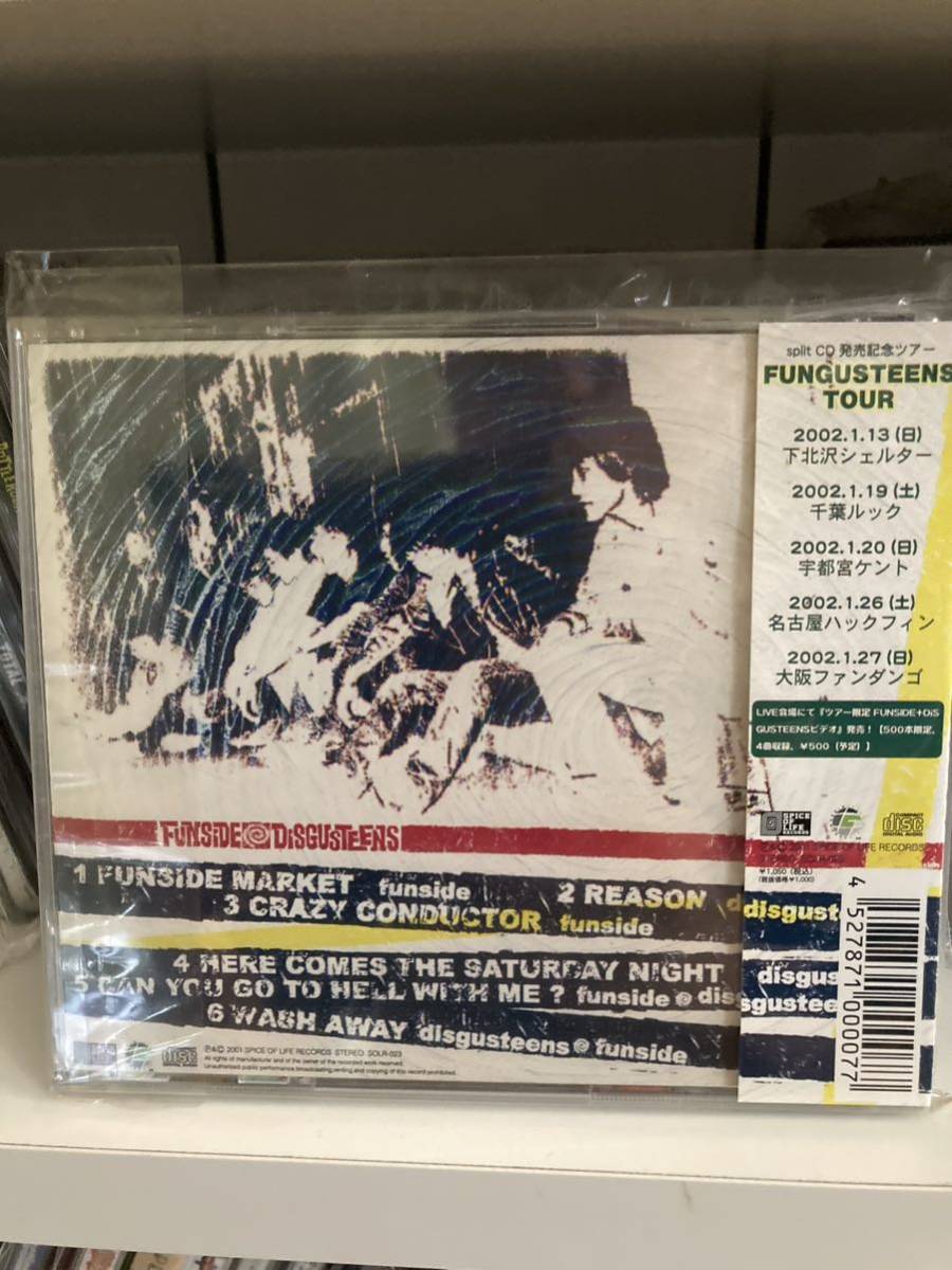 Funside / Disgusteens 「Split 」CD japanese punk pop melodic メロコア　ramones skate punk rock_画像2