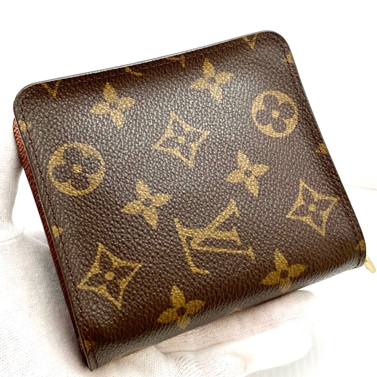 正規品 LOUIS VUITTON・モノグラム・コンパクトジップ・ ラウンド