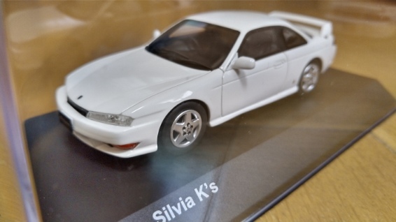 即決　京商　日産　シルビア　SILVIA　S14　K`s　ホワイトパール　白　1/43　絶版　完売　レア