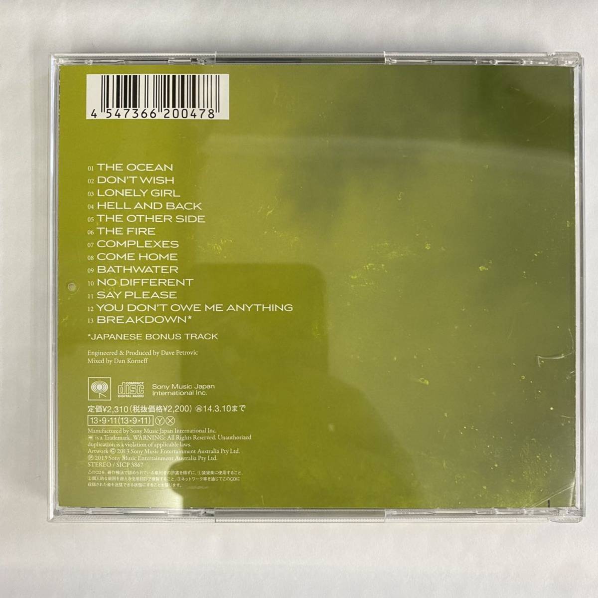 CD ★ 中古 『 The Other Side 』中古 Tonight Alive_画像2